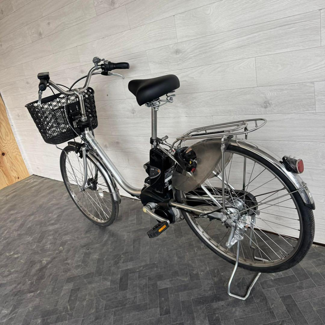 電動アシスト自転車 シルバー バスケット付き