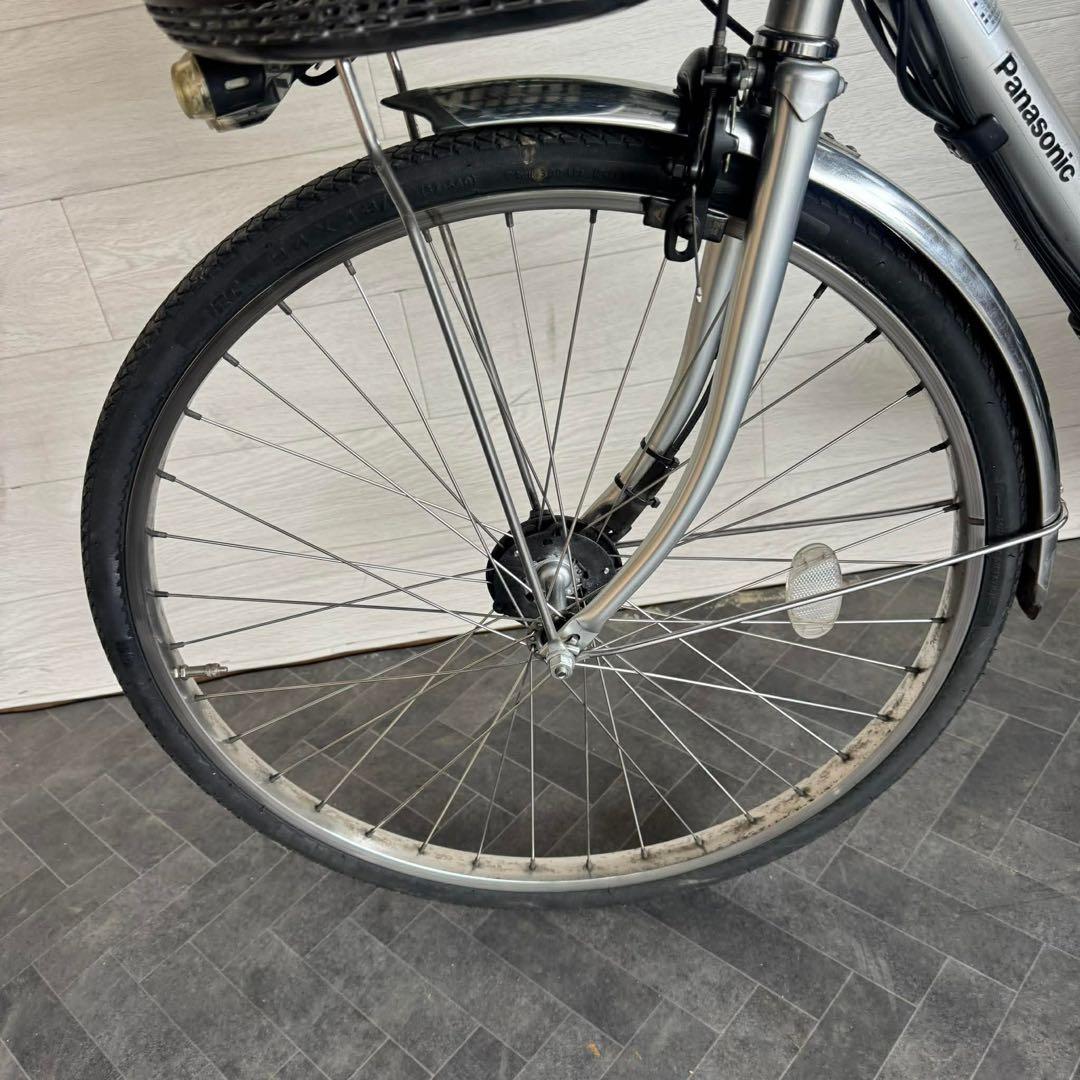 電動アシスト自転車 シルバー バスケット付き