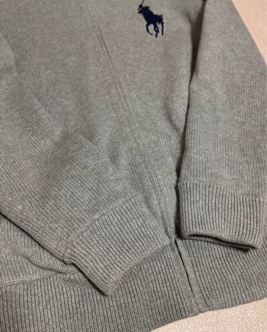 極美品 POLO RALPH LAUREN ノーカラー ニット ジャケット