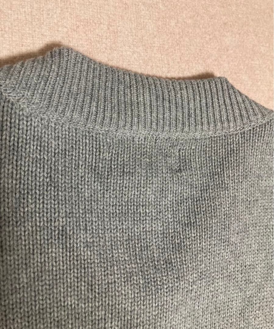 極美品 POLO RALPH LAUREN ノーカラー ニット ジャケット