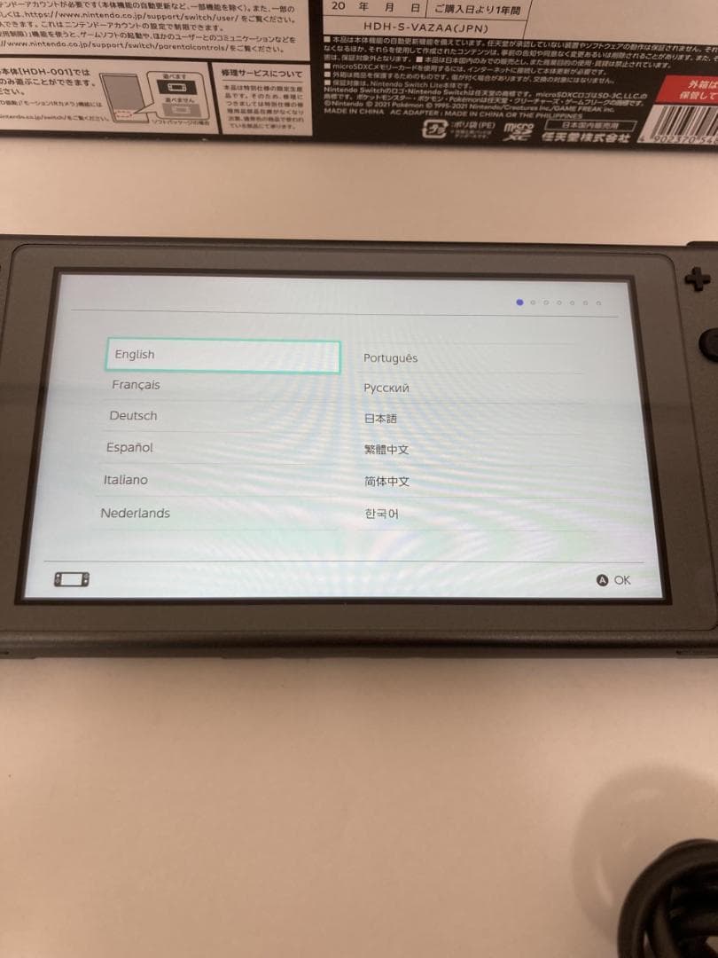 Switch Lite 本体 ディアルガ・パルキア スイッチライト　スイッチ