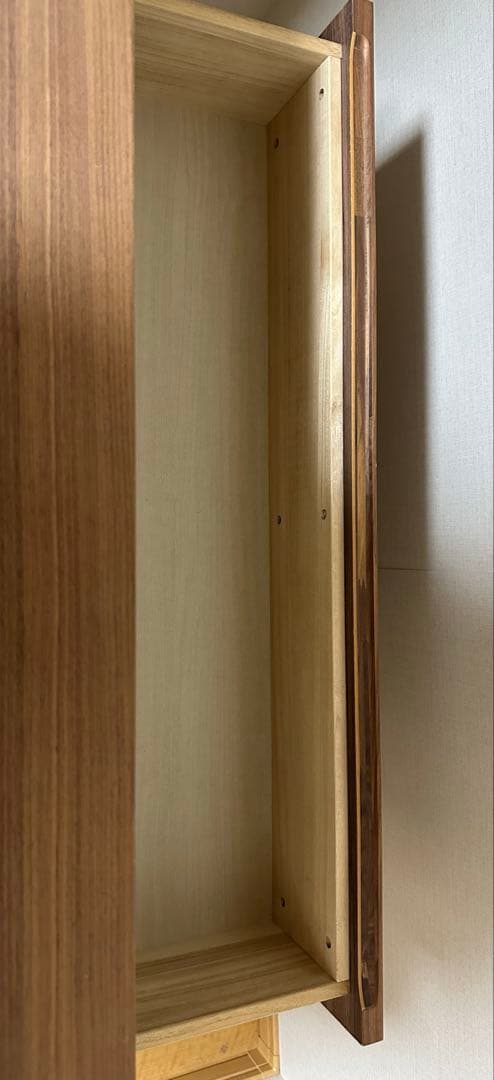 【美品】無印良品　木製チェスト4段　ウォールナット