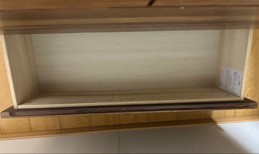 【美品】無印良品　木製チェスト4段　ウォールナット