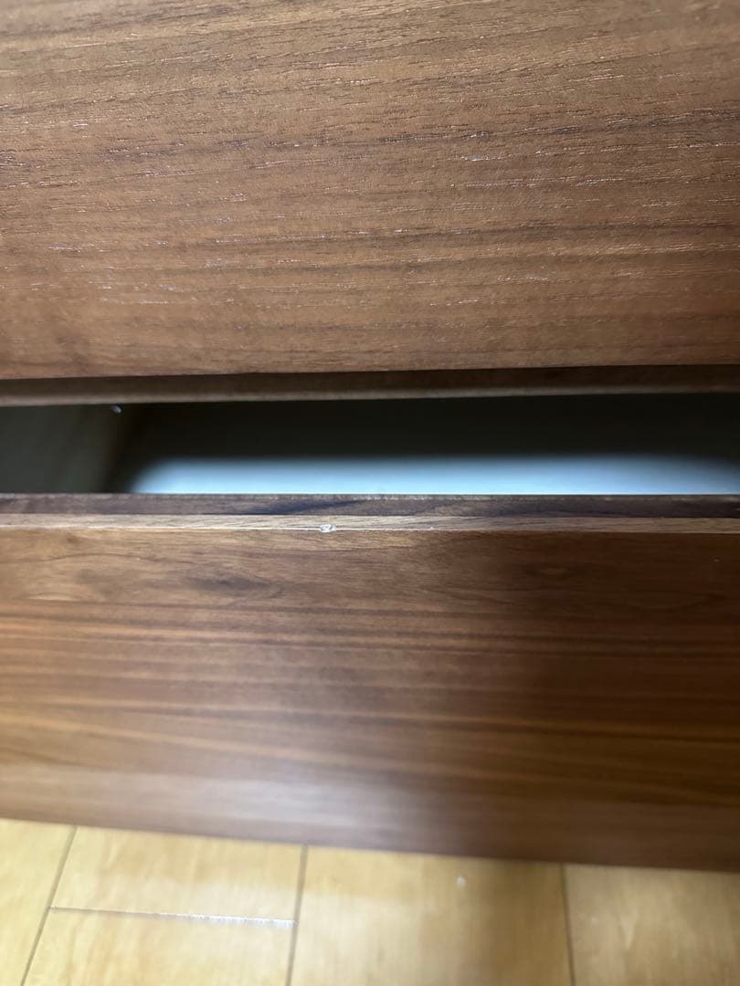 【美品】無印良品　木製チェスト4段　ウォールナット