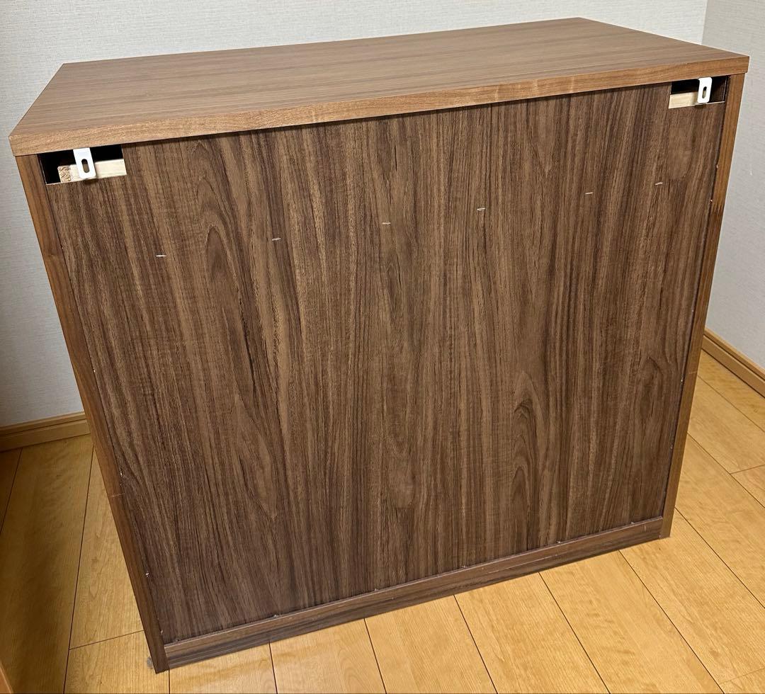 【美品】無印良品　木製チェスト4段　ウォールナット