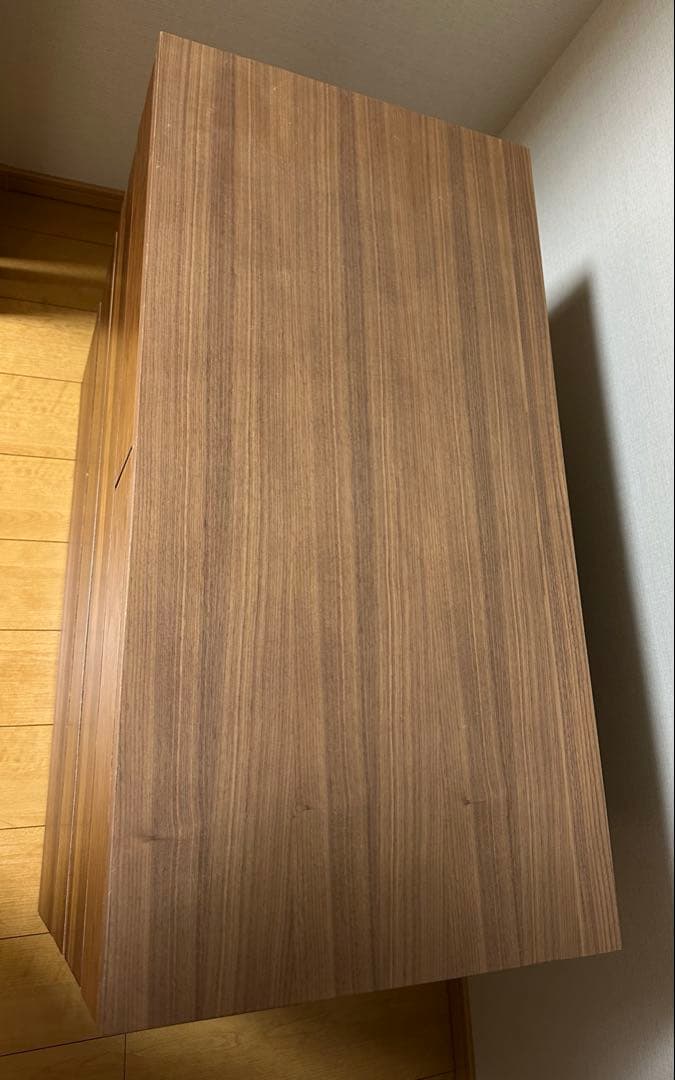 【美品】無印良品　木製チェスト4段　ウォールナット