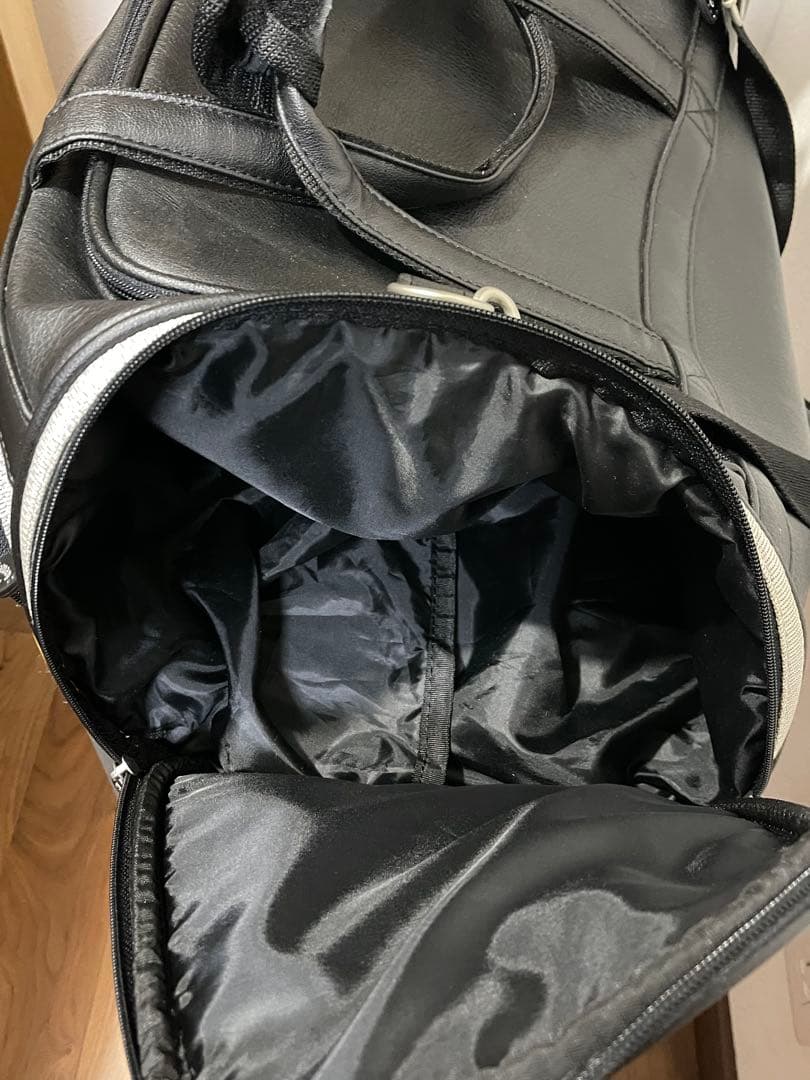 [美品]Callaway ゴルフ ボストンバッグ ブラック レザー　大容量