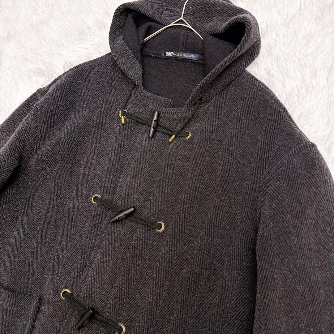 希少✨️GLOVERALL ダッフルコート 紺色 英国製 ヘリンボーン 大きい