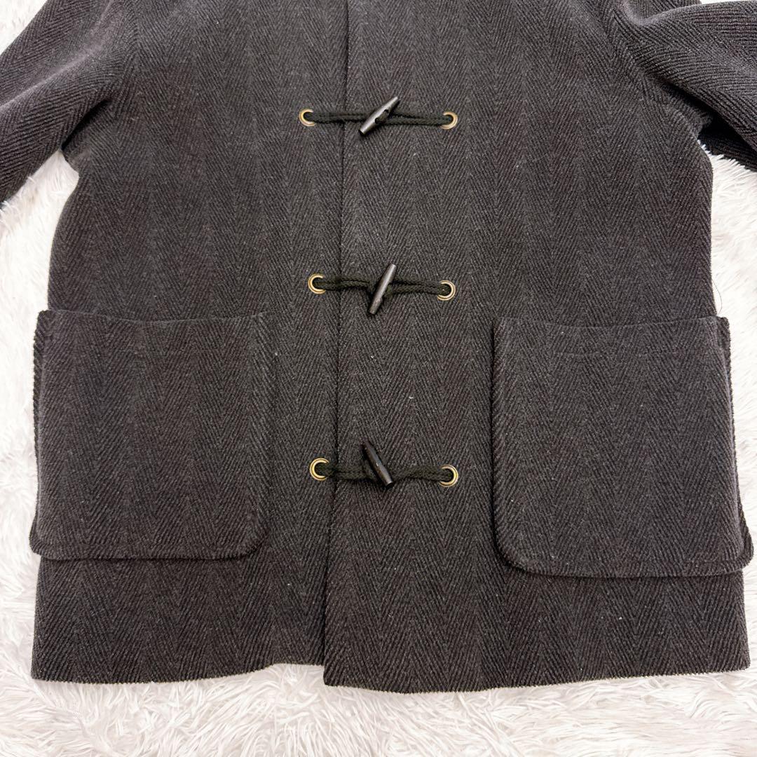 希少✨️GLOVERALL ダッフルコート 紺色 英国製 ヘリンボーン 大きい