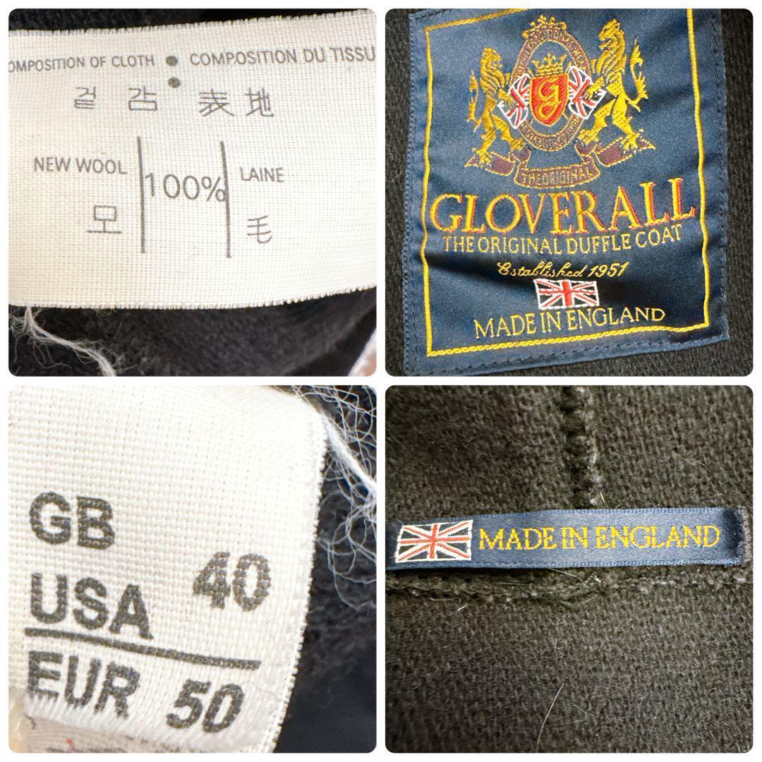 希少✨️GLOVERALL ダッフルコート 紺色 英国製 ヘリンボーン 大きい