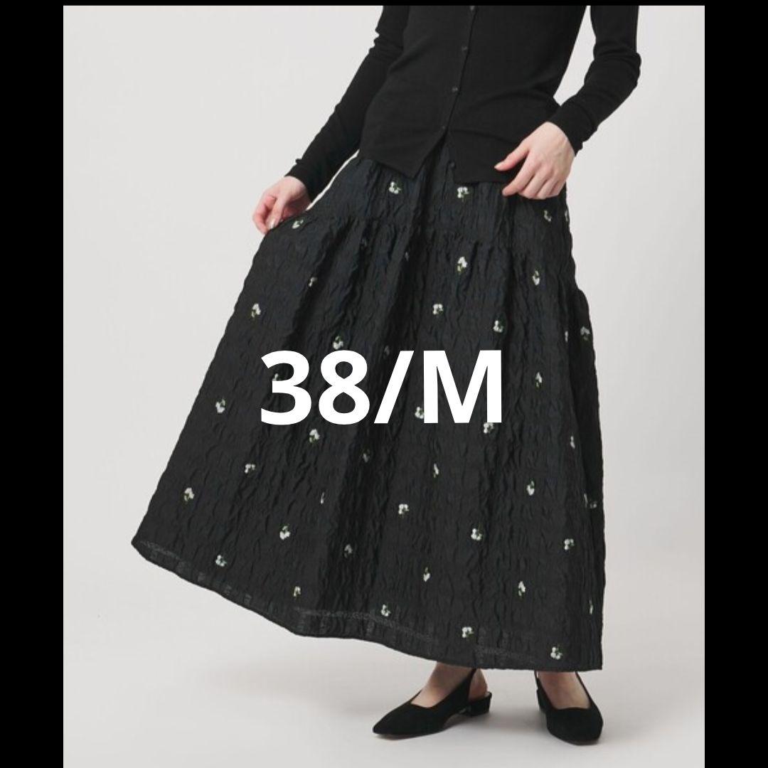 united arrows スカート スクエア フラワー ジャガード スカート