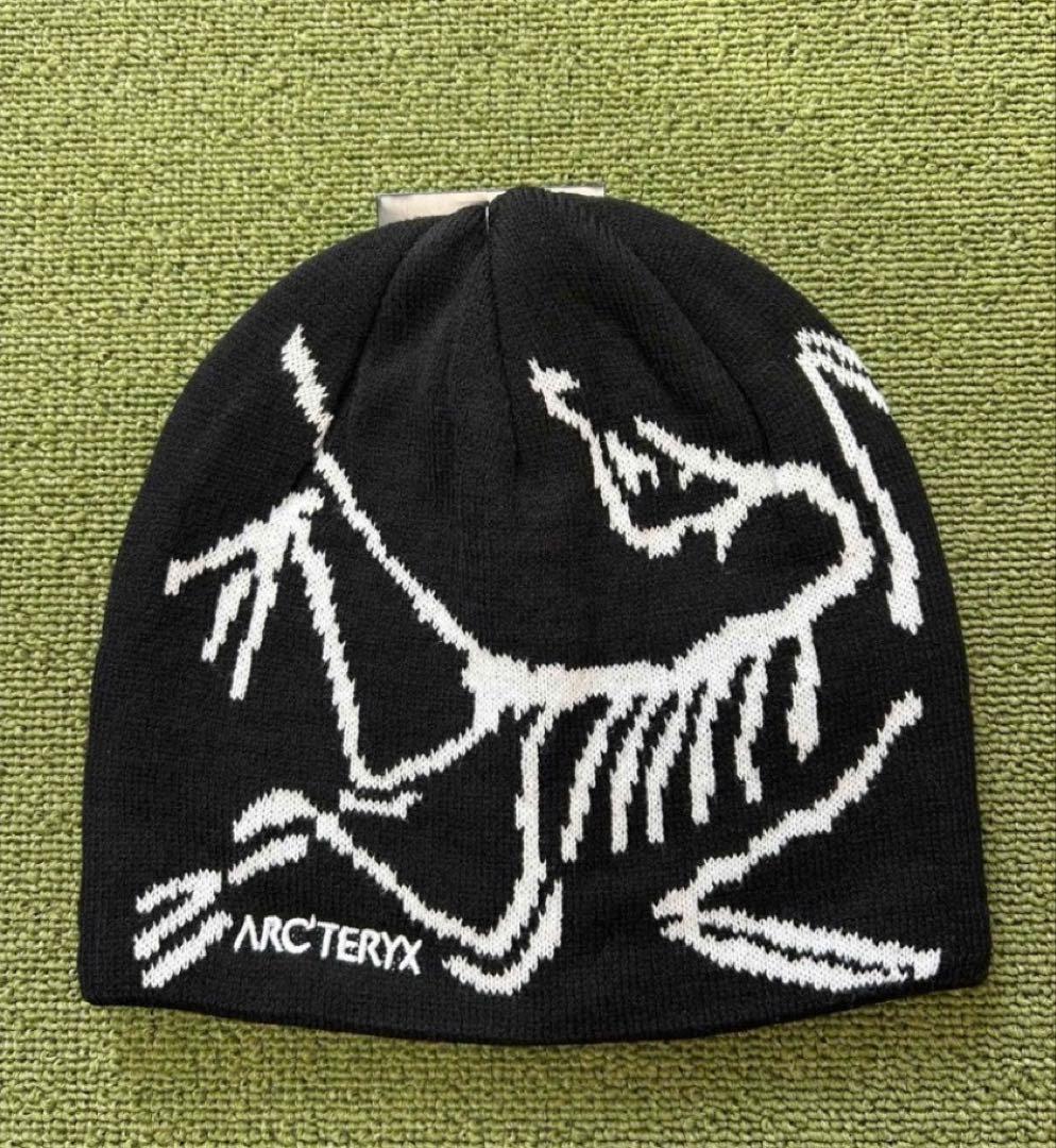 「美品」早い者勝ち！ARC'TERYX ビーニーブラック/ホワイト