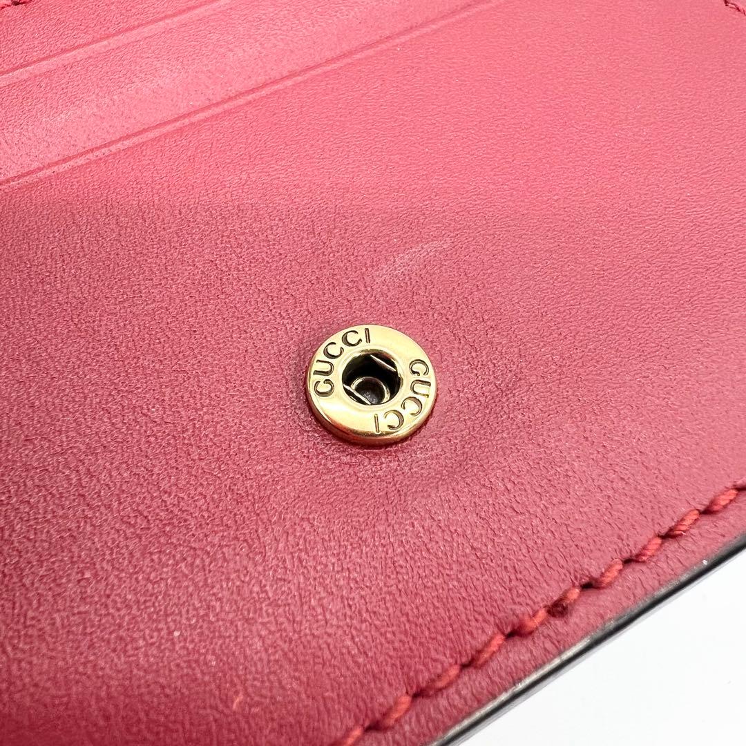 美品✨GUCCI　二つ折り財布　チェリー　GGスプリーム　インターロッキング