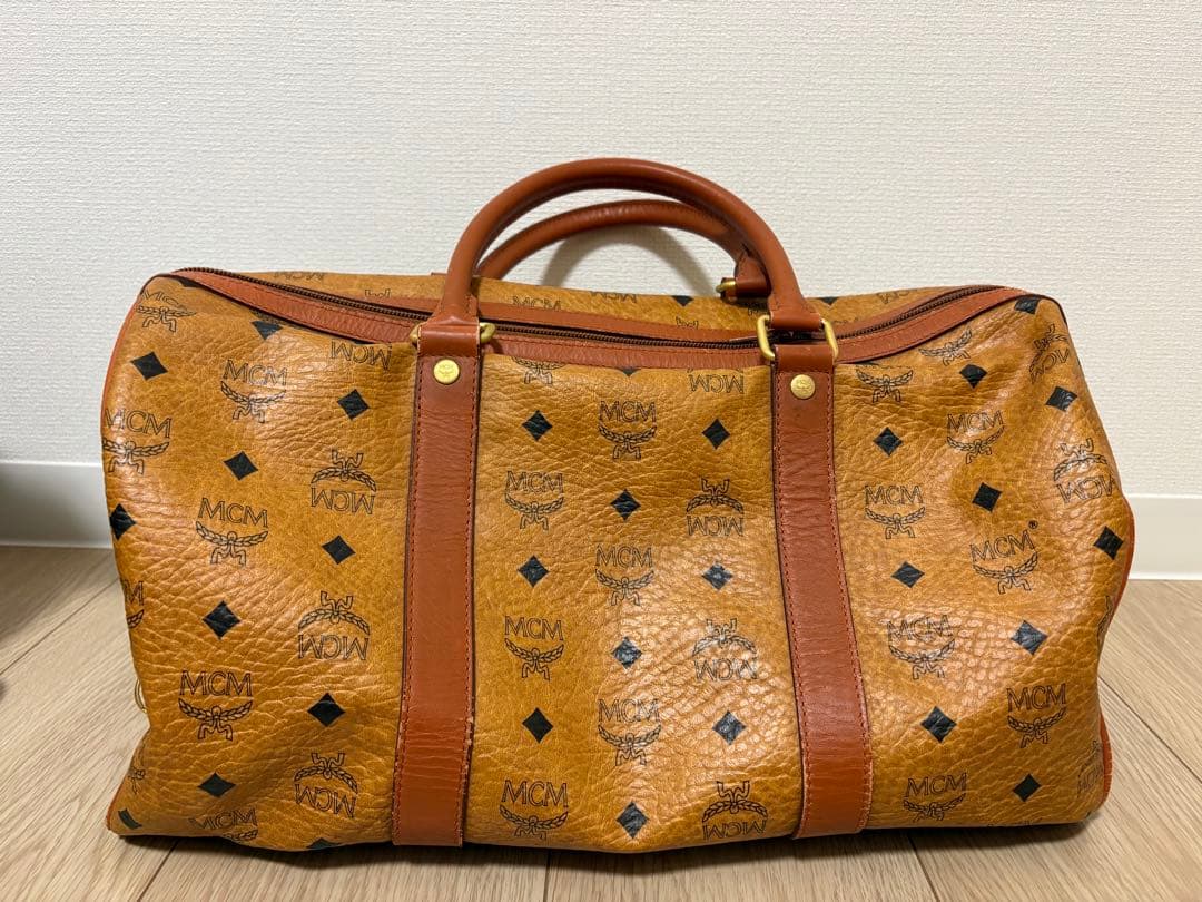 MCM レザーボストンバッグ