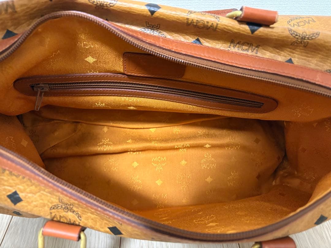 MCM レザーボストンバッグ