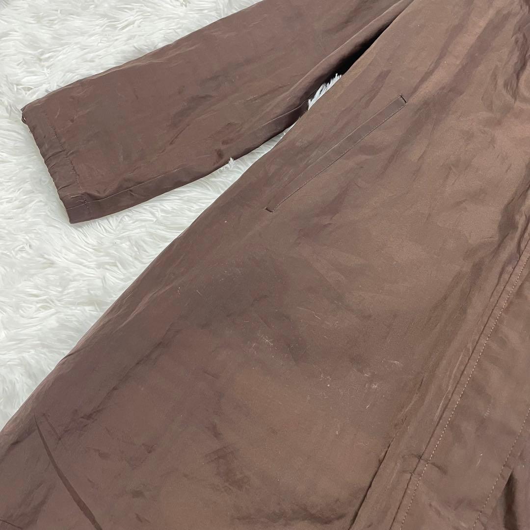 Burberry バーバリーロンドン　ナイロン　ノバチェック　コート　ブラウン