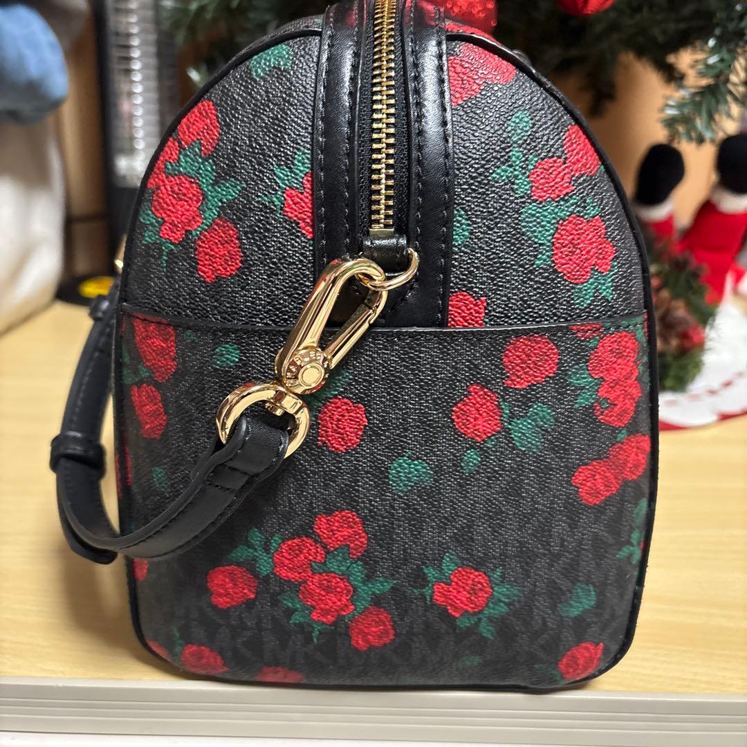 MICHAEL KORS ローズ柄 ボストンバッグ美品