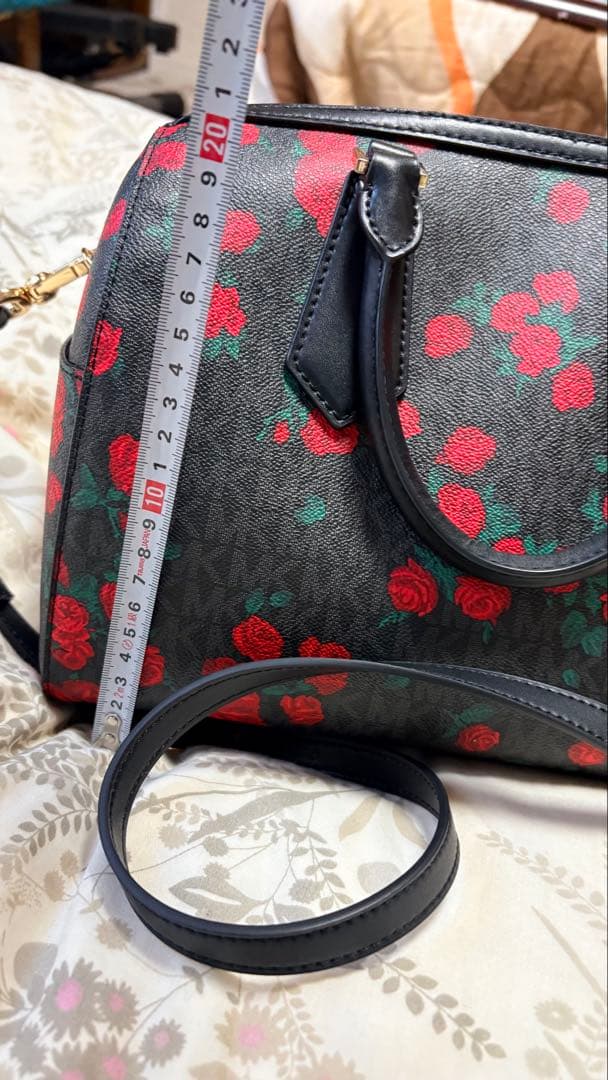 MICHAEL KORS ローズ柄 ボストンバッグ美品