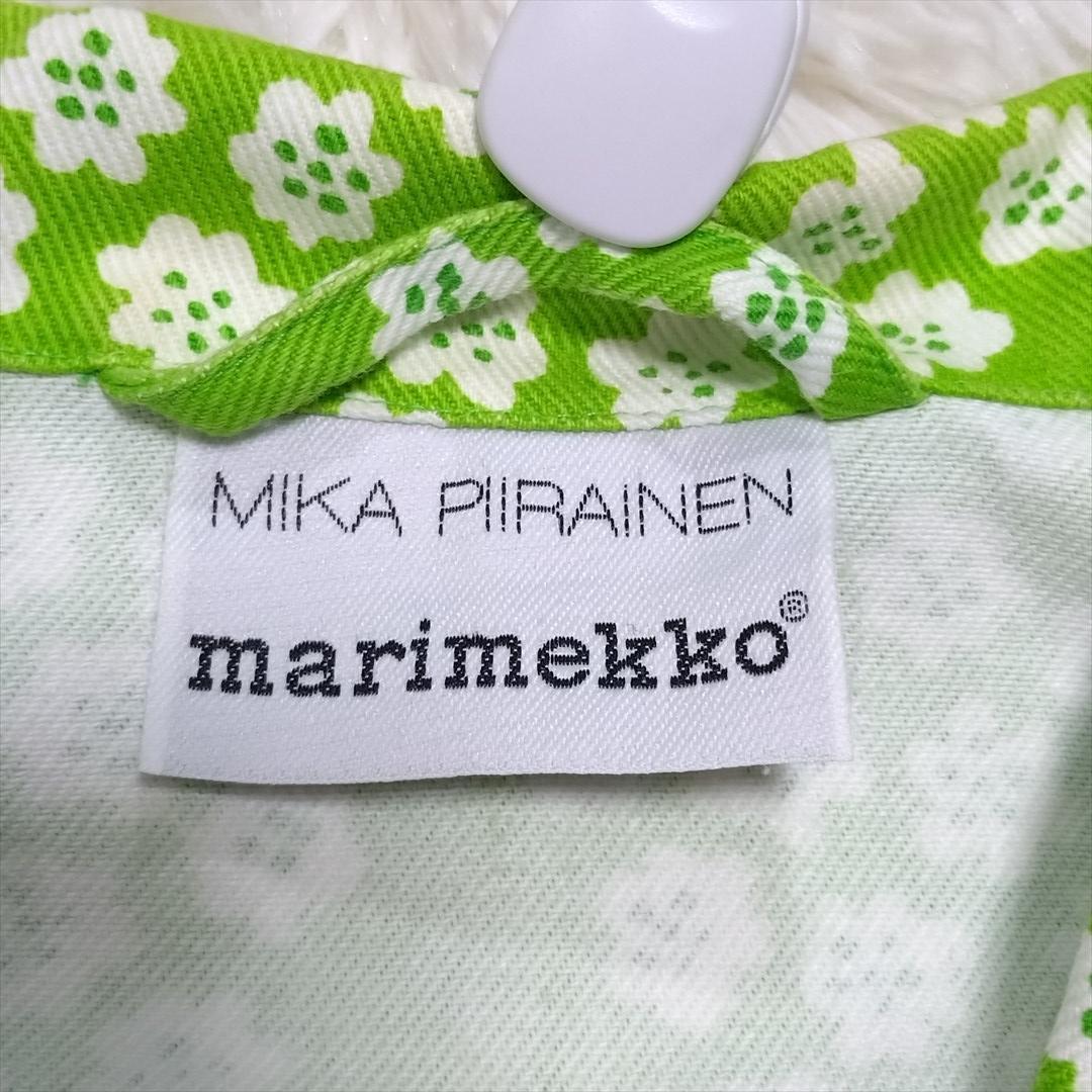 Marimekko puketti クロップドジャケット M グリーン 花柄22
