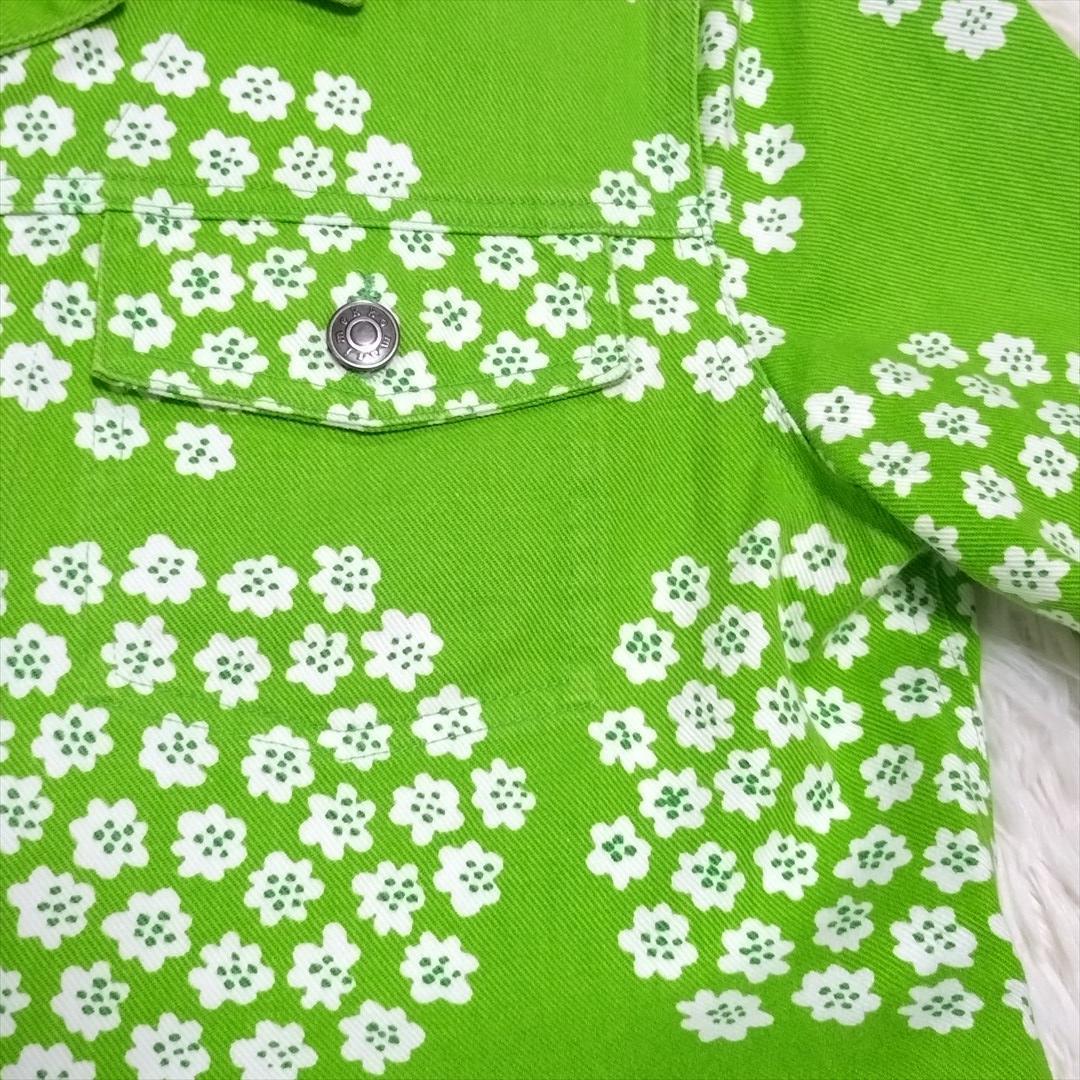 Marimekko puketti クロップドジャケット M グリーン 花柄22