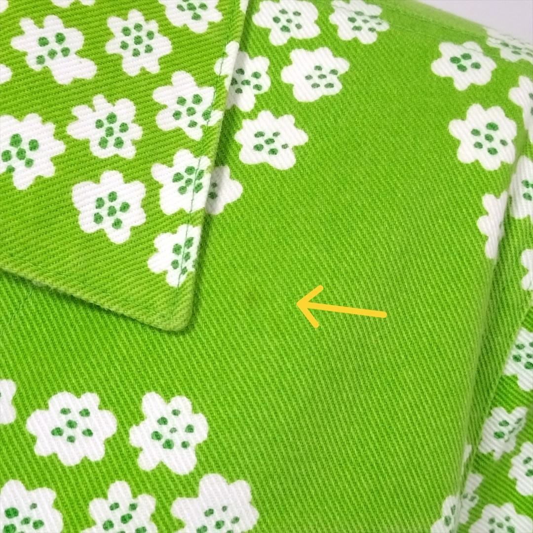 Marimekko puketti クロップドジャケット M グリーン 花柄22