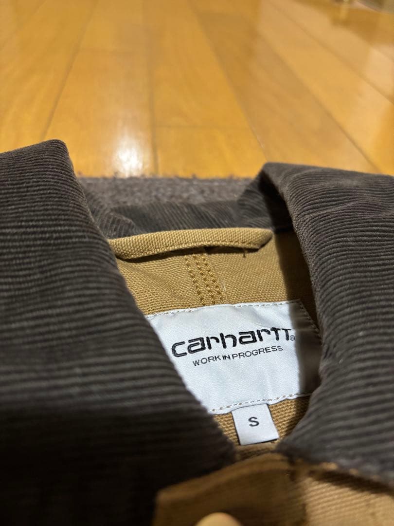 値下げCarhartt ブラウン カバーオール S