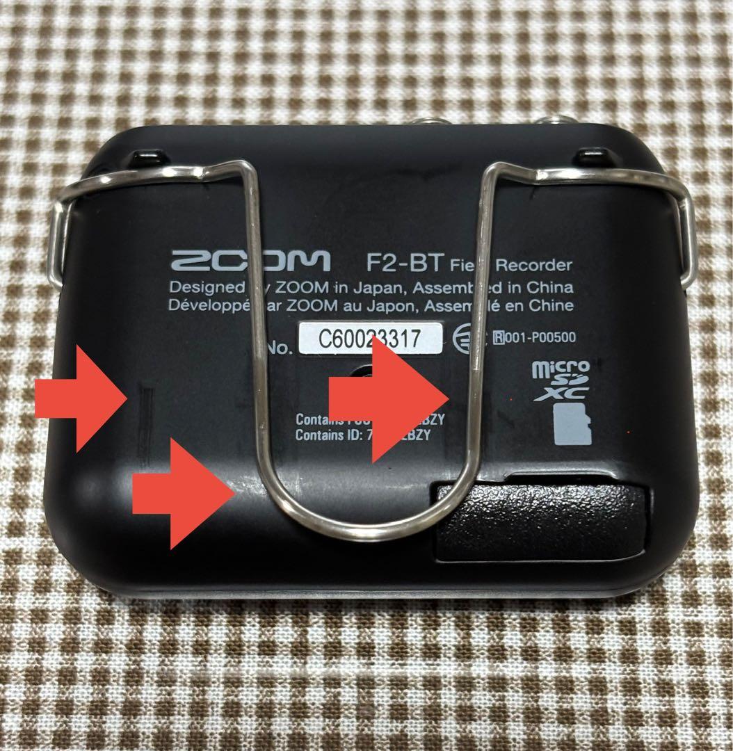 ZOOM（ズーム） F2-BT/Bフィールドレコーダー（ブラック）