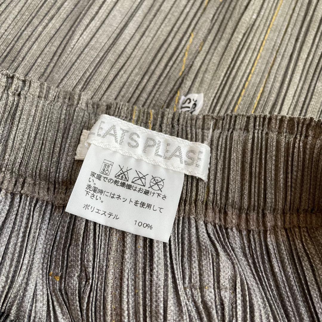 【美品】PLEATS PLEASE カーキ　Iラインスカート サイズ1