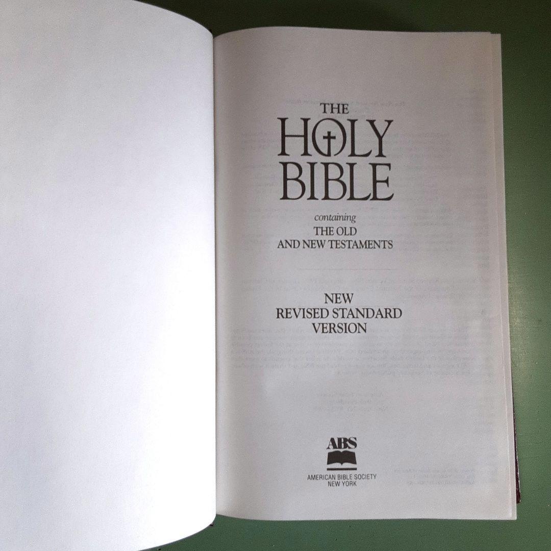 洋書 HOLY BIBLE NEW REVISED STANDARD VERSION