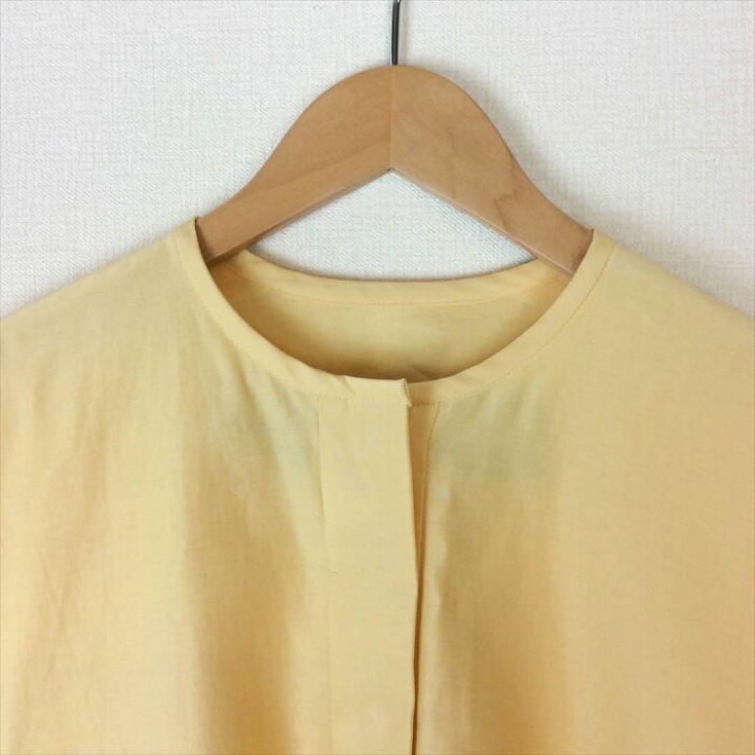 DRAWER コットンシルクノーカラーコート