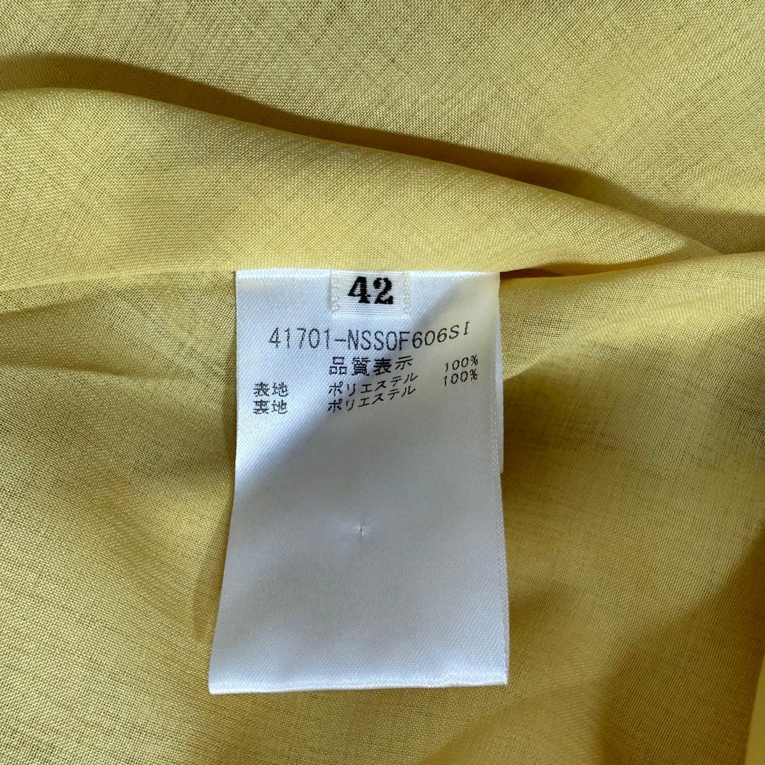 極美品✨’21年 フォクシー ジョセフィンスカート フレア イエロー 42