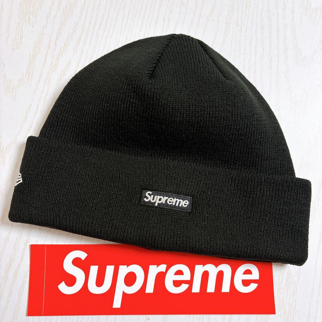 Supreme NEW ERA ニット帽　ツノ　デビル　Sロゴ　ブラック　黒
