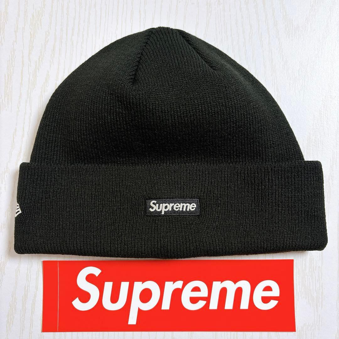 Supreme NEW ERA ニット帽　ツノ　デビル　Sロゴ　ブラック　黒