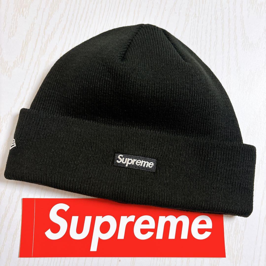 Supreme NEW ERA ニット帽　ツノ　デビル　Sロゴ　ブラック　黒