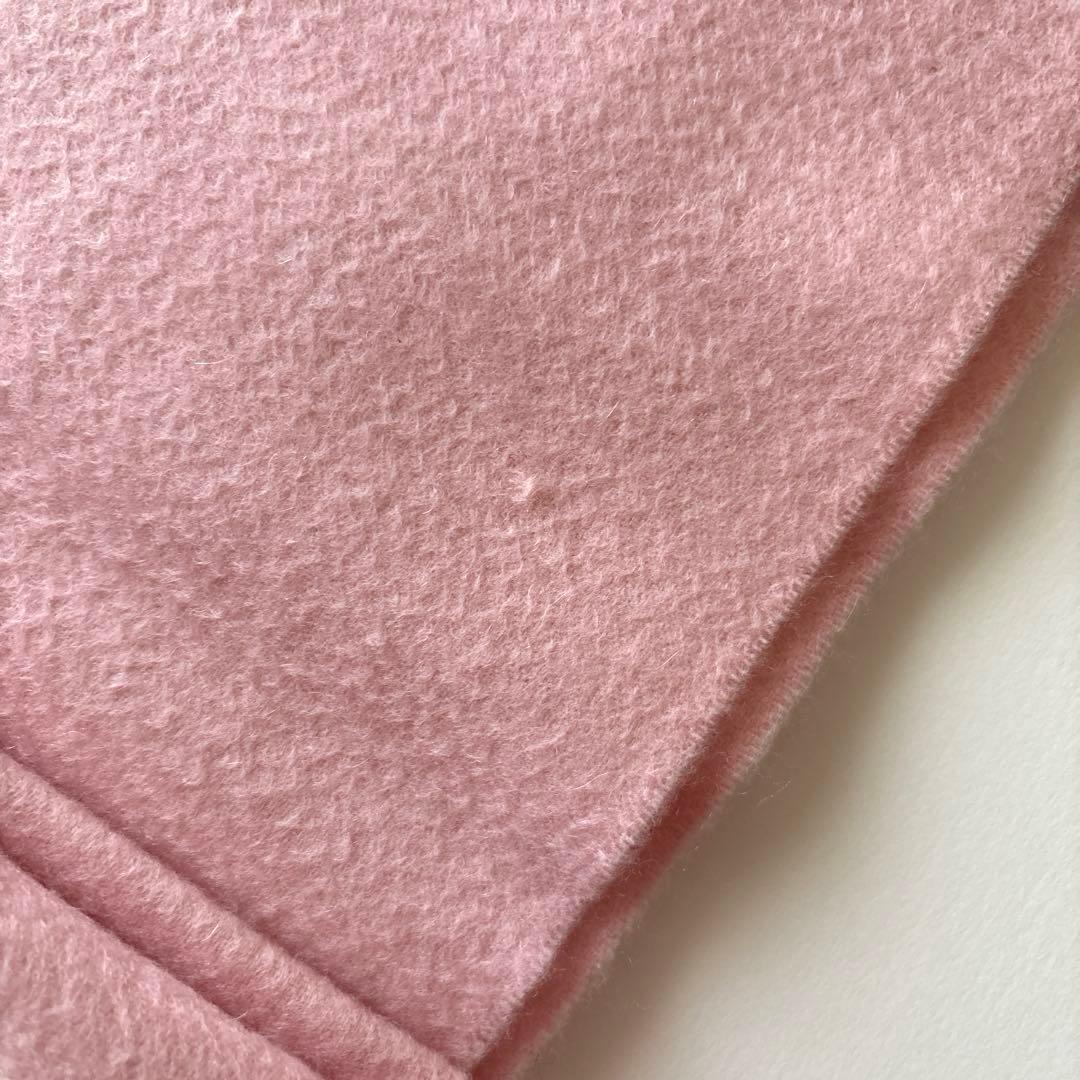 HERMÉS ピンク カシミヤ マフラー