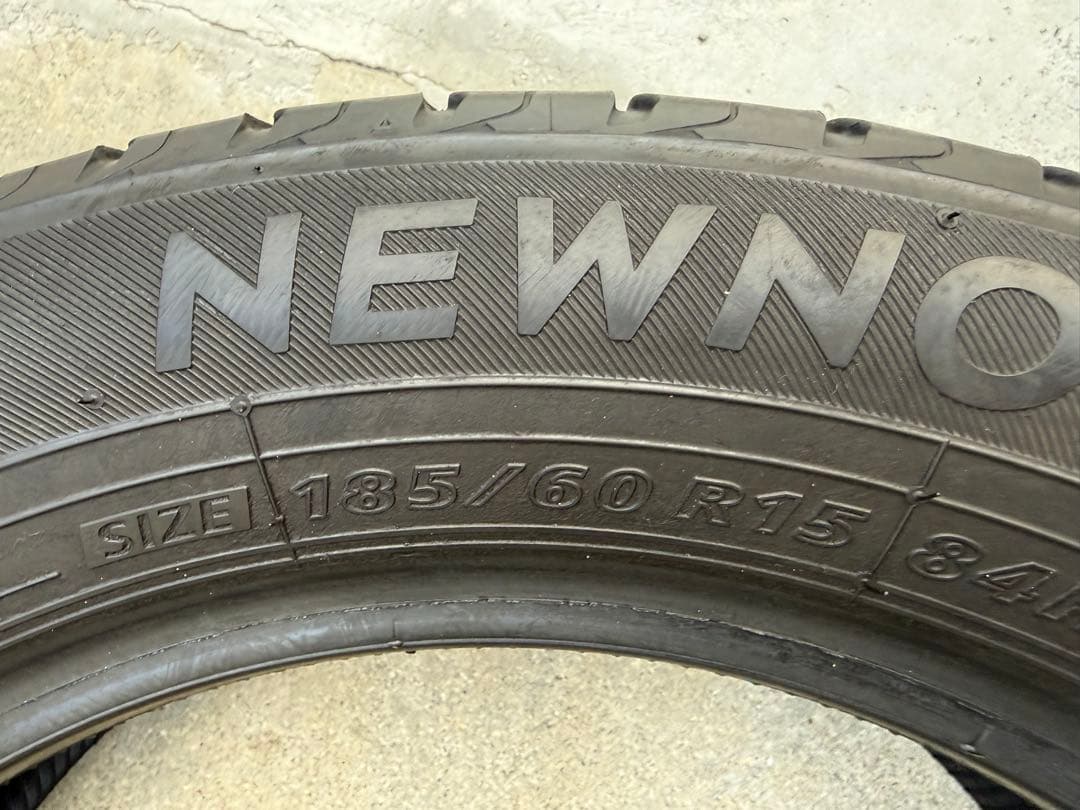 y*u様 NEWNO 185/60 R15 2本セット　2024年　溝6mm