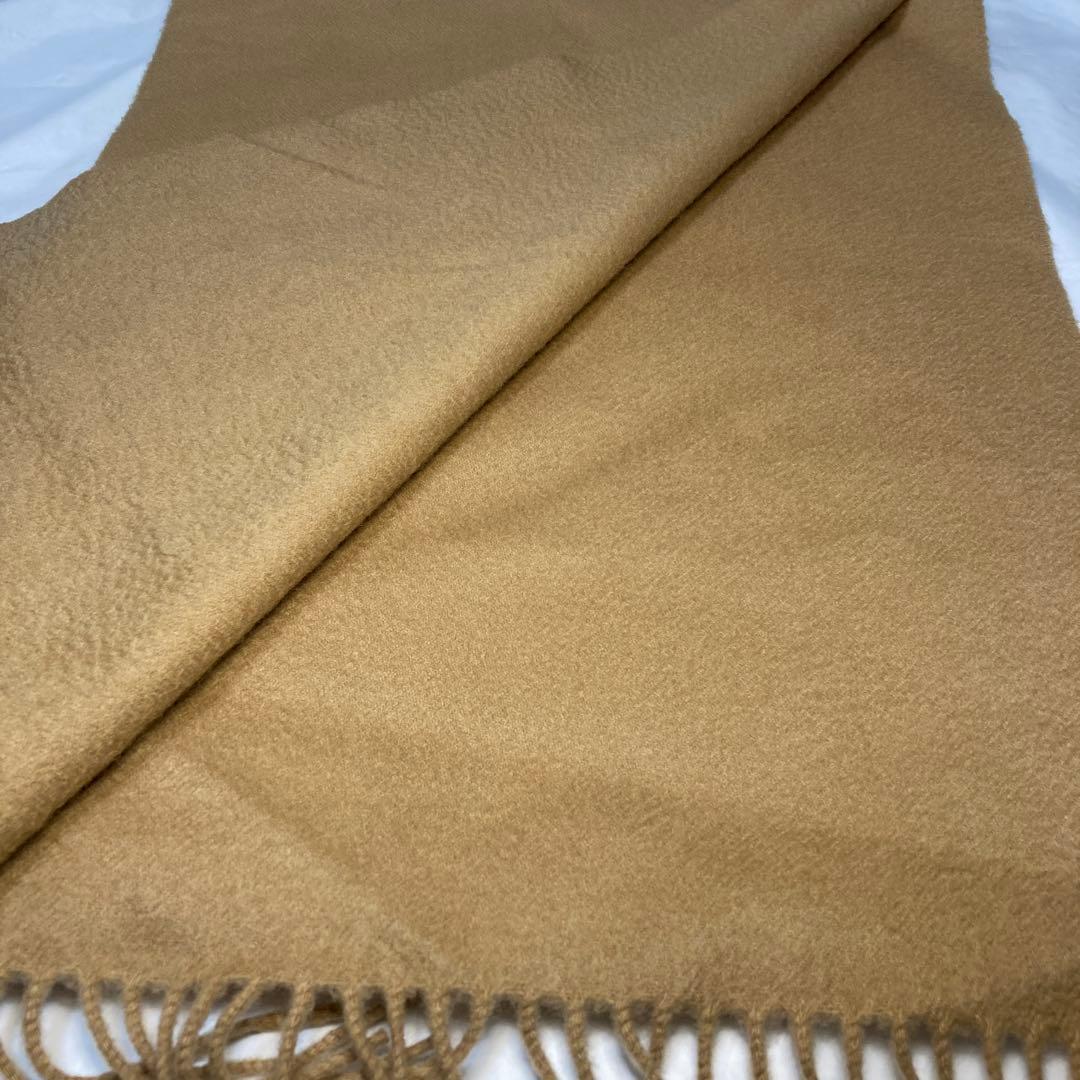 ジョンストンズ カシミヤ100％ 中判ストール キャメル 国内正規品