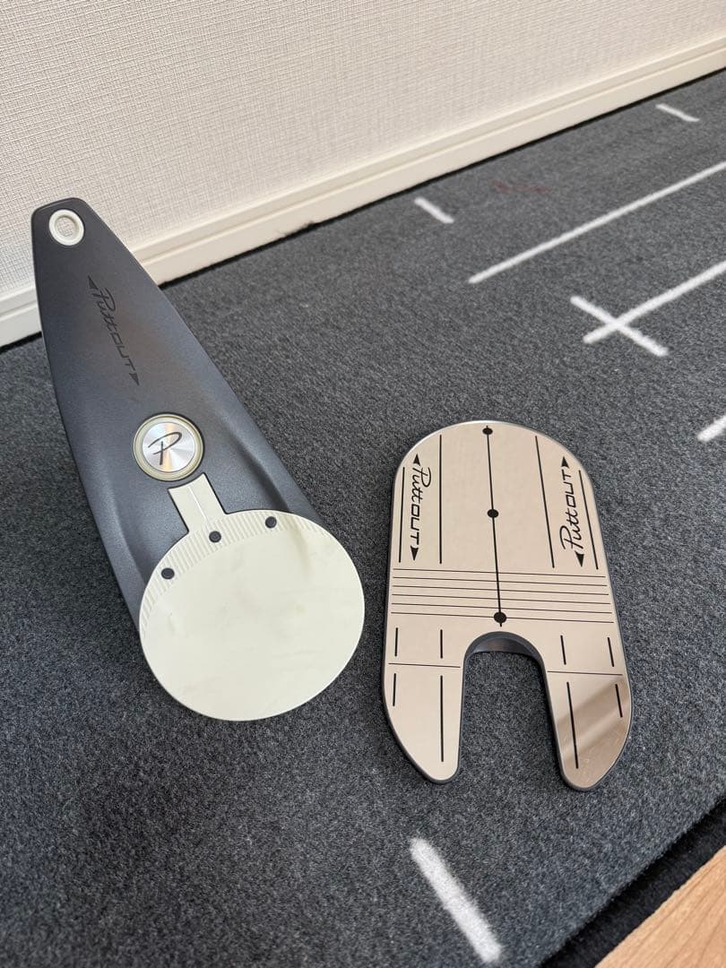 コハタ様用PuttOUT パッティングマット ミディアムGRAY