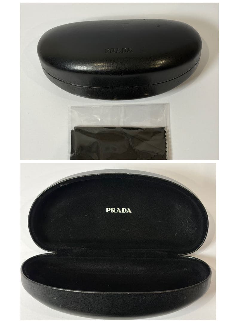 PRADA SPR 03H シールドシェイプ サングラス ブラック ケース付