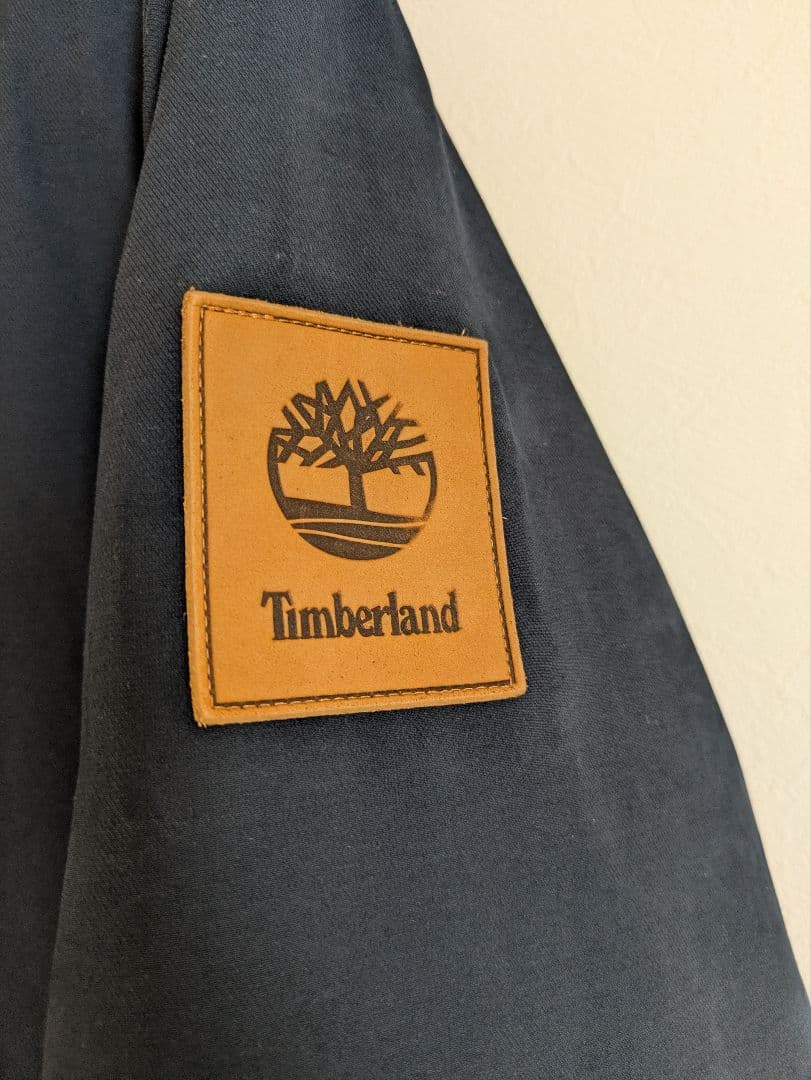 Timberland フライトジャケット コットン パーカー ネイビー 厚手 L