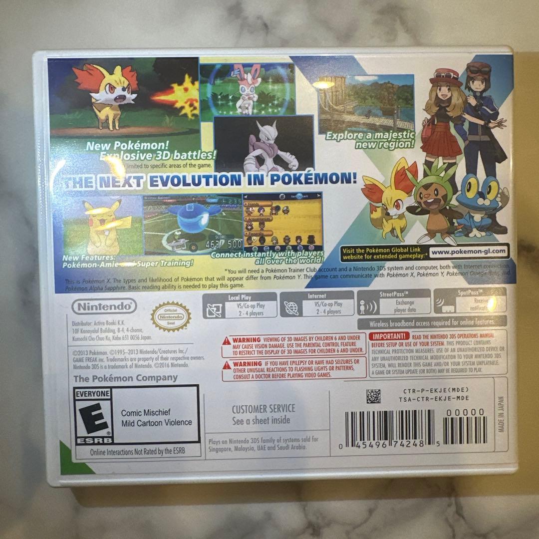 北米版　ポケットモンスターＸ