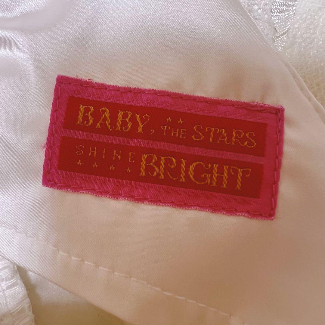 タイムセール【美品】BABY, ミシェル・リリィジャンパースカート　白　総レース