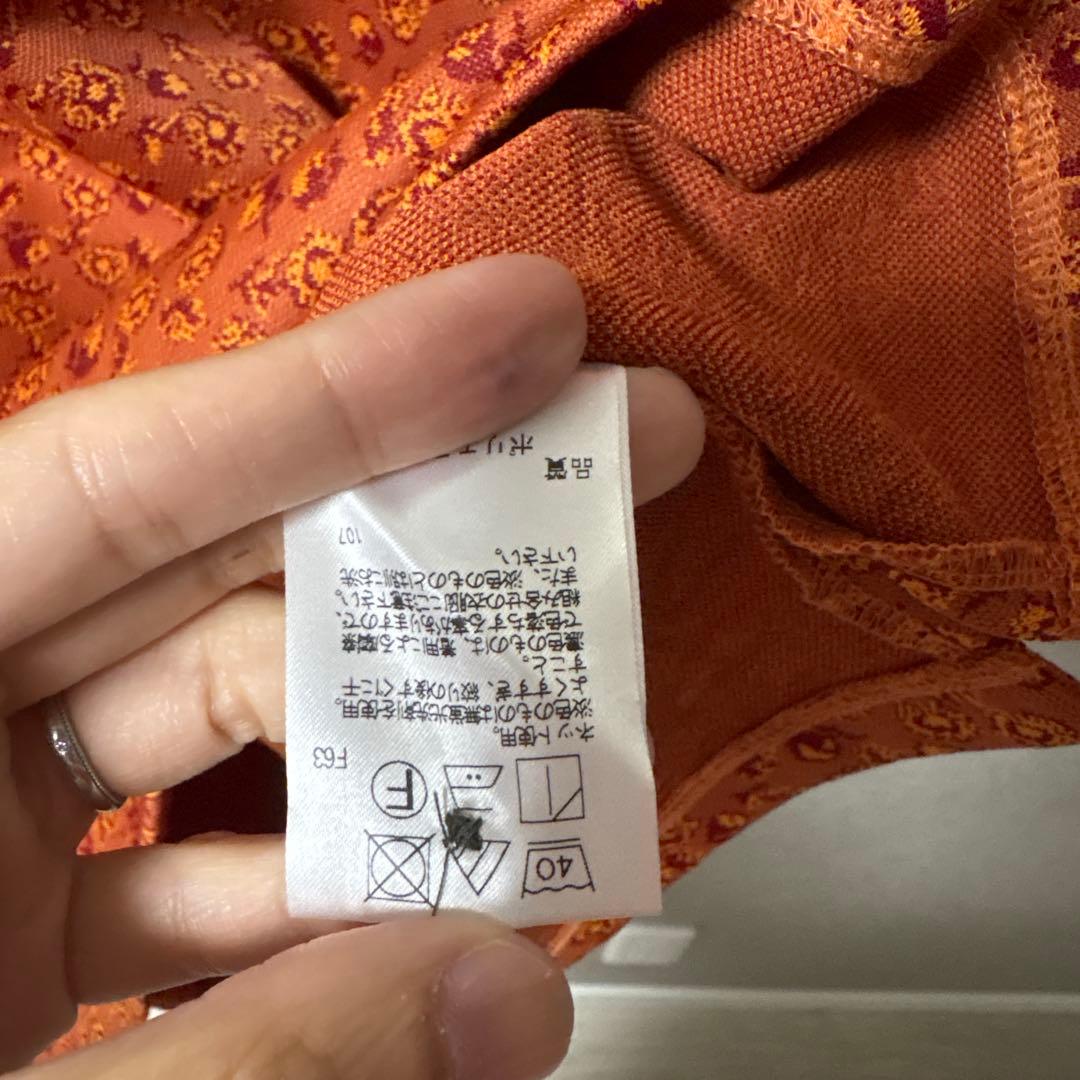 タグ付き新品未使用★Paul Smith オレンジ柄ポロシャツ 半袖