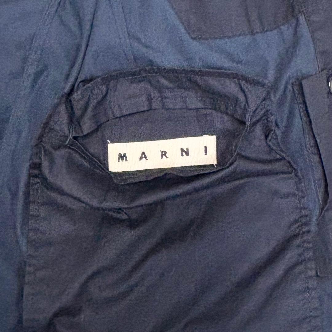 【美品】MARNI テーラードジャケット ネイビー　変形
