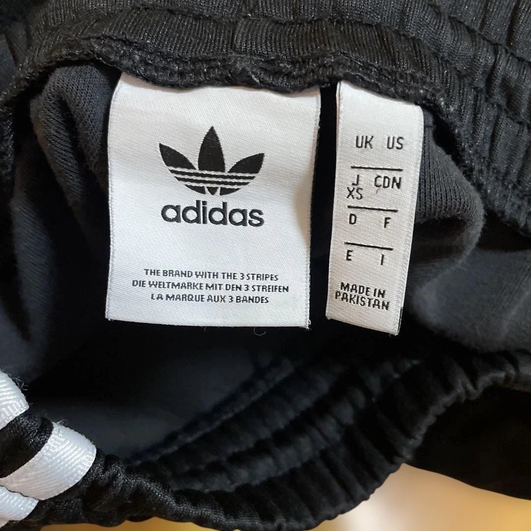 adidas ブラック ショート丈ジャージセットアップXS美品✨✨
