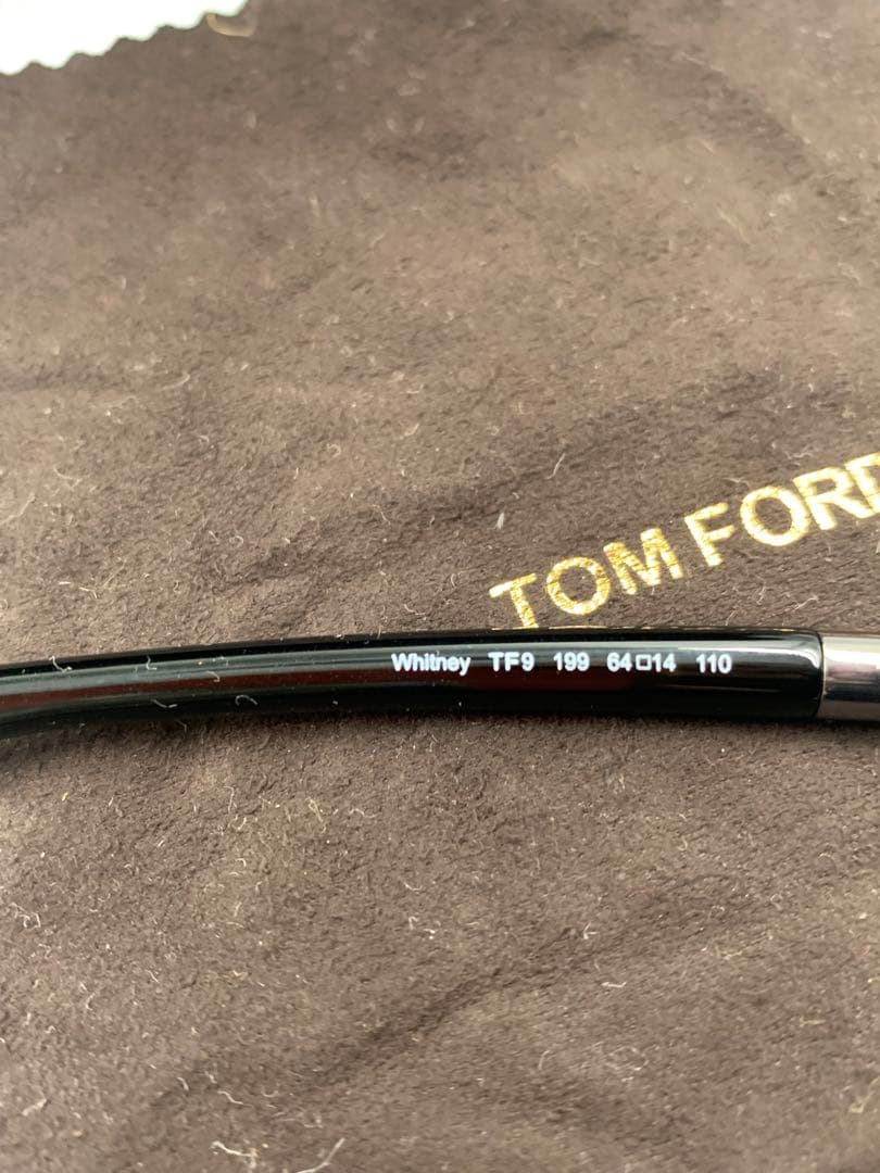 TomFordトムフォード Whitney TF9 ブラックサングラス
