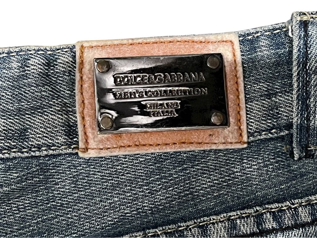 ★DOLCE&GABBANA デニムパンツ バックプレート サイズ:38