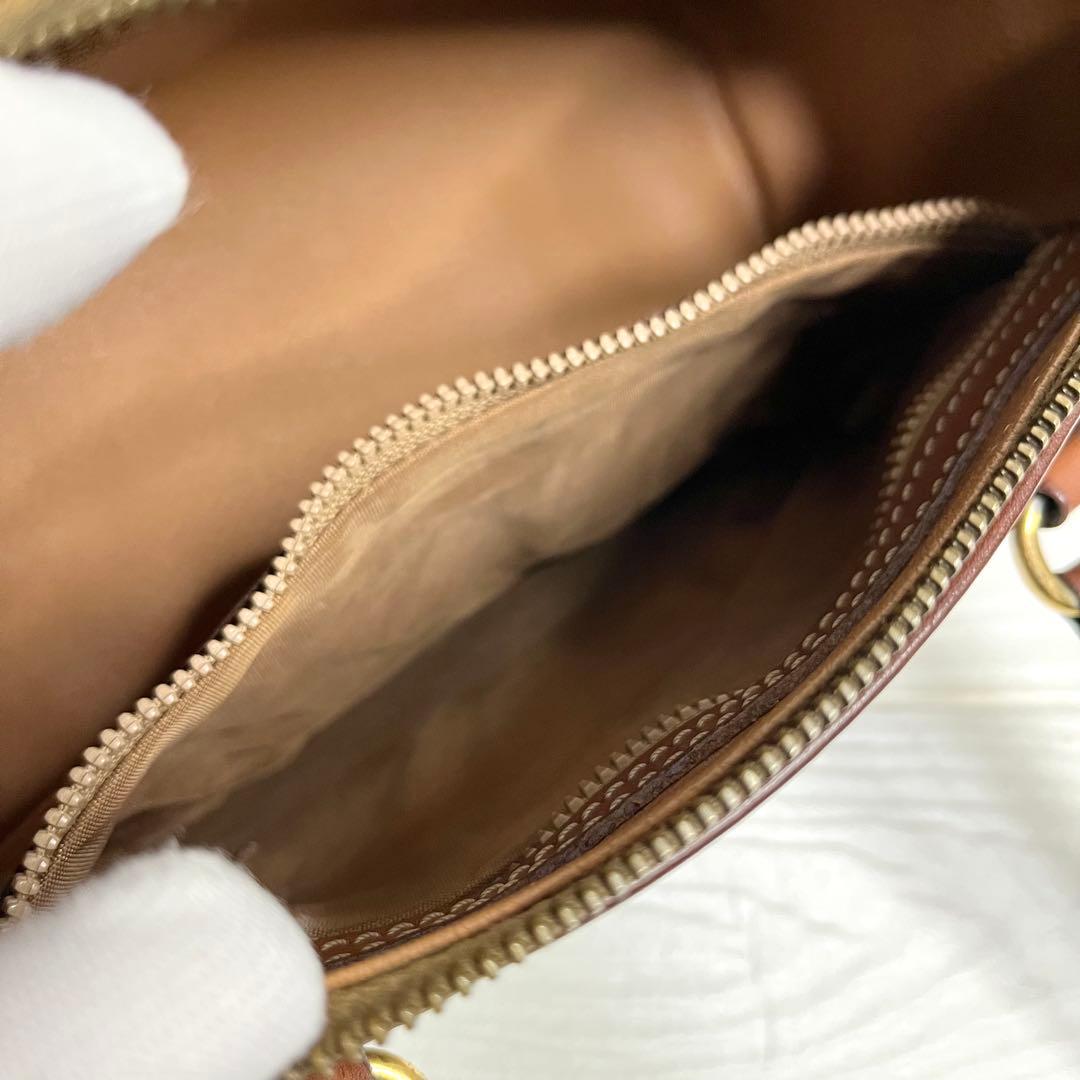 ✨美品✨☘️CELINE ☘️✨ミニボストン✨ドラム型✨マカダム柄✨PVCレザー✨