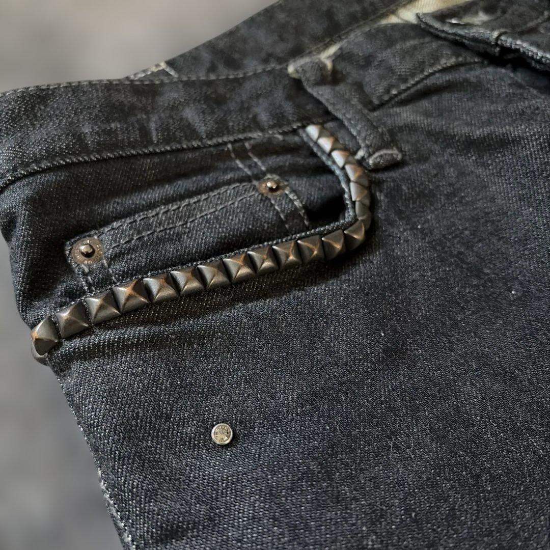 新品！HYSTERIC GLAMOUR スタッズ　ブラックデニム