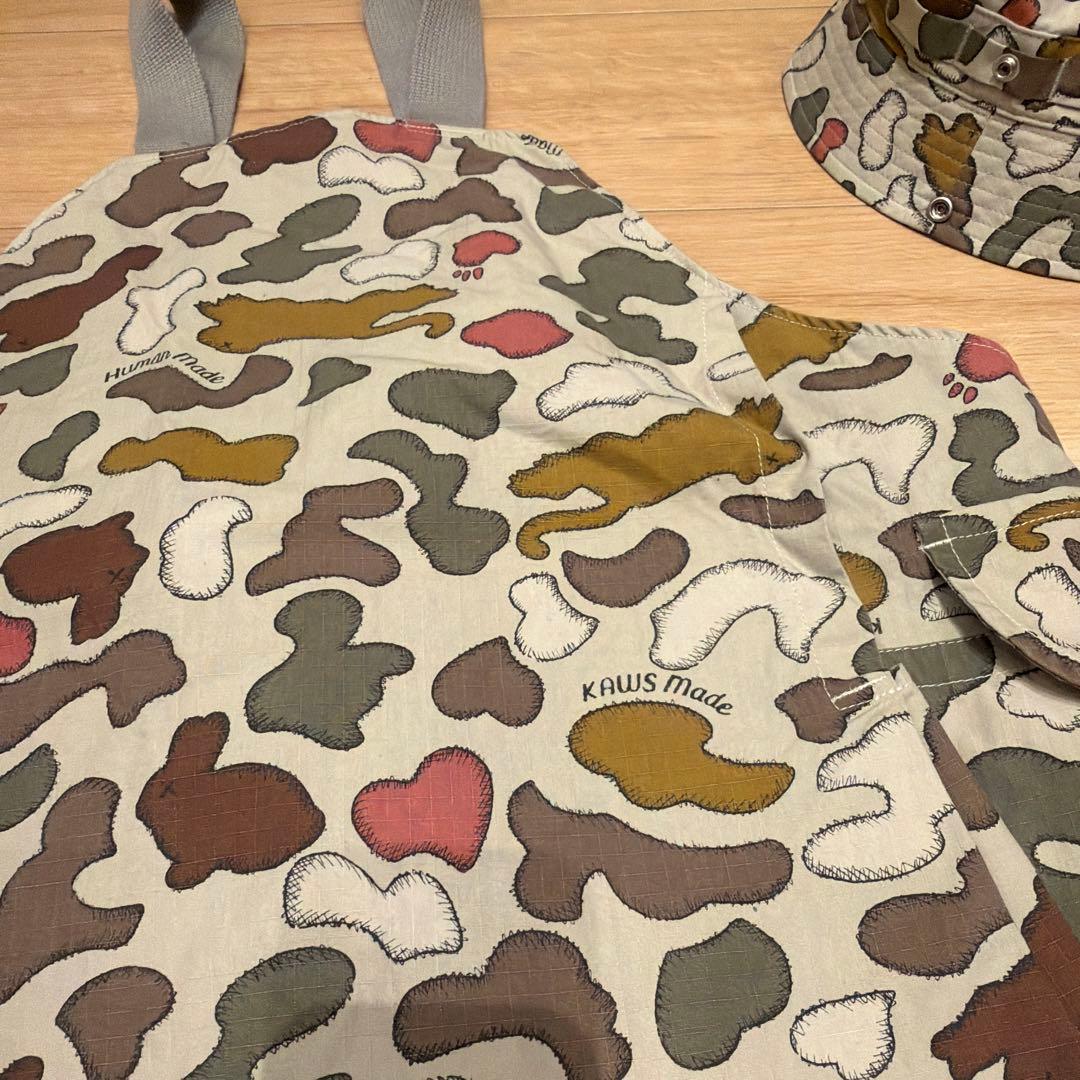 HUMAN MADE x KAWS 迷彩柄ベスト・ハットセット